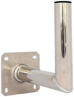 Support d'antenne WiSi fixation murale Ø50×300mm aluminium brillant