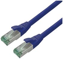 Câble patch RJ45 ROLINE RM cat.6A S/FTP AWG26 TPE bleu 1.5m