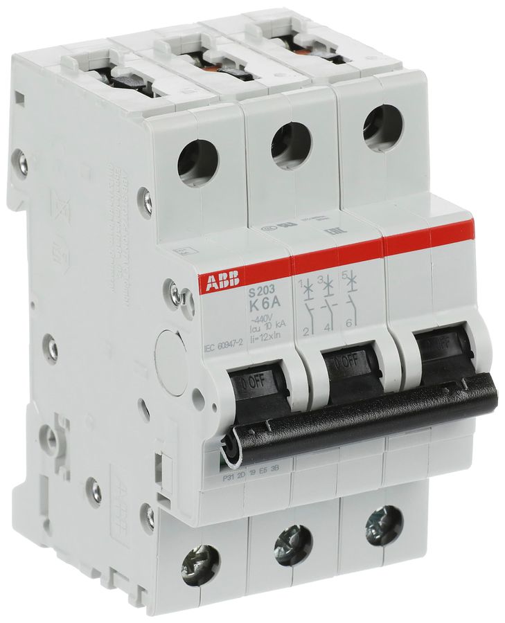 Leitungsschutzschalter ABB S203-K6 6A 6kA