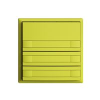 UP-Taster KNX 3-fach EDIZIOdue lemon RGB ohne LED mit Papiereinlage