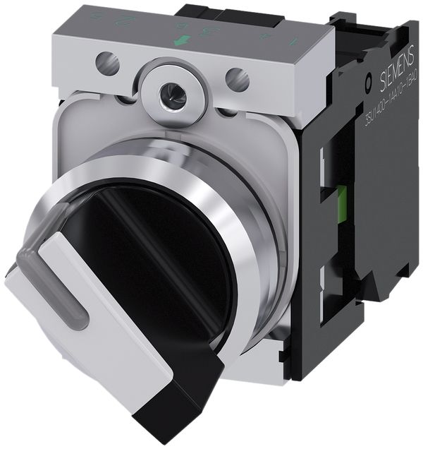 Interruttore a manetta Siemens SIRIUS ACT supporto 1Ch O-I metallo lucido