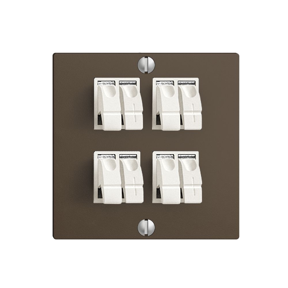 Audiodose EDIZIOdue F 4×coffee ITplus Klemmanschluss für 4 LS