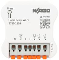 EB-RF-Schaltaktor WAGO Home matter 2-Kan 6A 1380W 200…240V 2×DI IP00