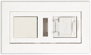 Dose Kat.6 FLF 2f.1RJ45/u weiss