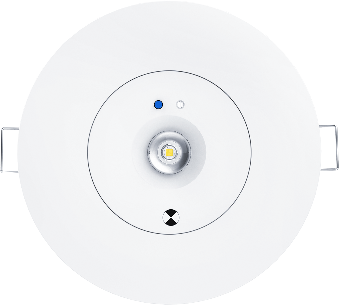 LED-Einbau-Notlichtleuchte Iris Antipanik Selbsttest E3 LiFePO4
