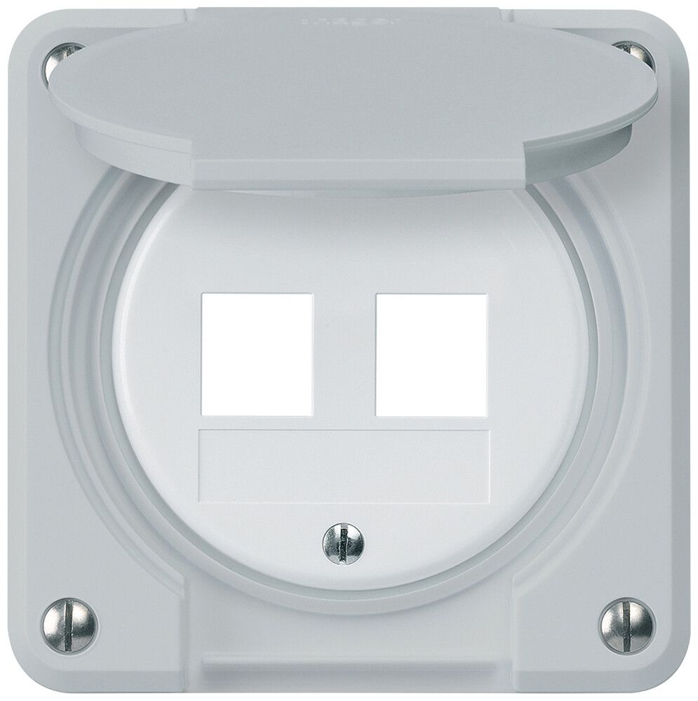 UP-Montageset robusto HMS IP55 grau für 2×Modul