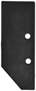 Endkappe DOTLUX DXAD4/V Aluminium 51×18×2mm schwarz 2er Set