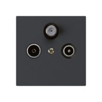 UP-Antennendose kallysto R/TV/SAT schwarz