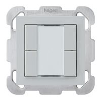 UP-Taster kallysto B KNX 4× s/e-link hellgrau