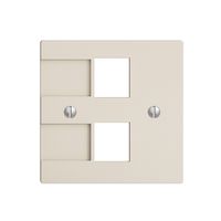 Kit di montaggio Krone per 2×RJ45 EDIZIOdue crema, vuoto