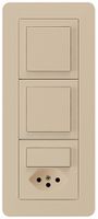 UP-Kombination kallysto.trend Gr.I-I-I vertikal 2×Schalter S3+S3/Typ 13 beige