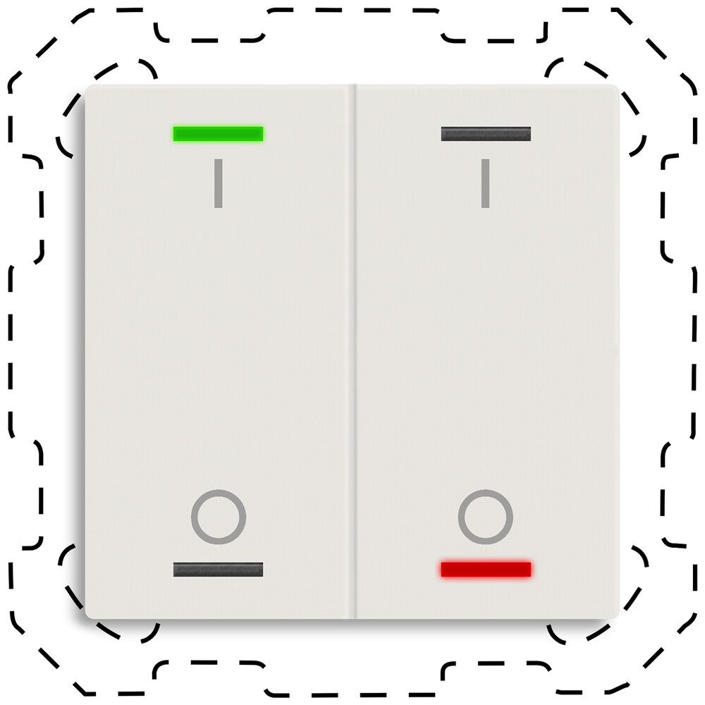 Poussoir KNX RGBW INC MDT TAL-6002B11.02S 2t/4a blanc mat "I/O"