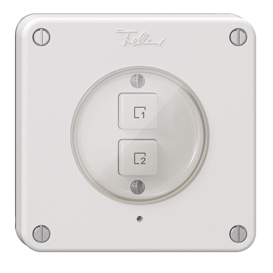 Szenentaster 2 Szenen vertikal/2T NEVO Wiser N.CO weiss