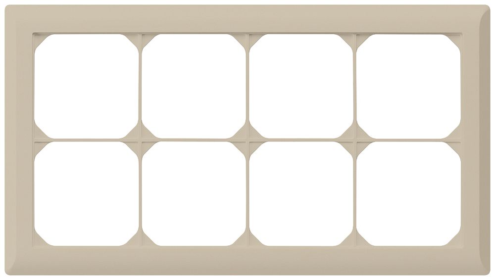 UP-Abdeckrahmen kallysto.line 2×4 beige horizontal 152×272mm