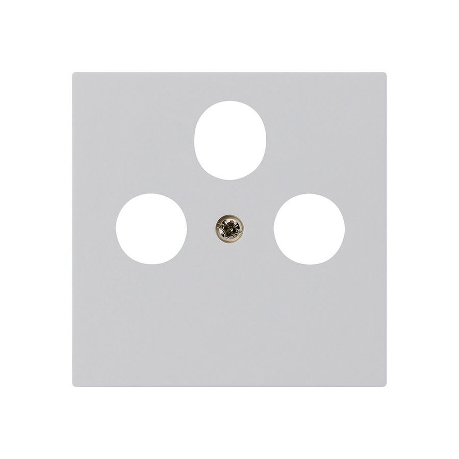 Frontplatte kallysto 60×60mm hellgrau für SAT