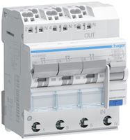 FI/LS-Schalter Hager RCBO QC 3P+N 230V Char.C 16A 0.03A Typ A 6kA 4TE