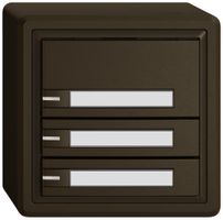 AP-Universaltaster EDIZIO.liv UNI SNAPFIX® m.LED RGB 3× 1-Tbed.Pap.br