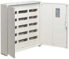 AP-Feldverteiler Hager univers 5-reihig 180TE Tür IP44 800×800×160mm