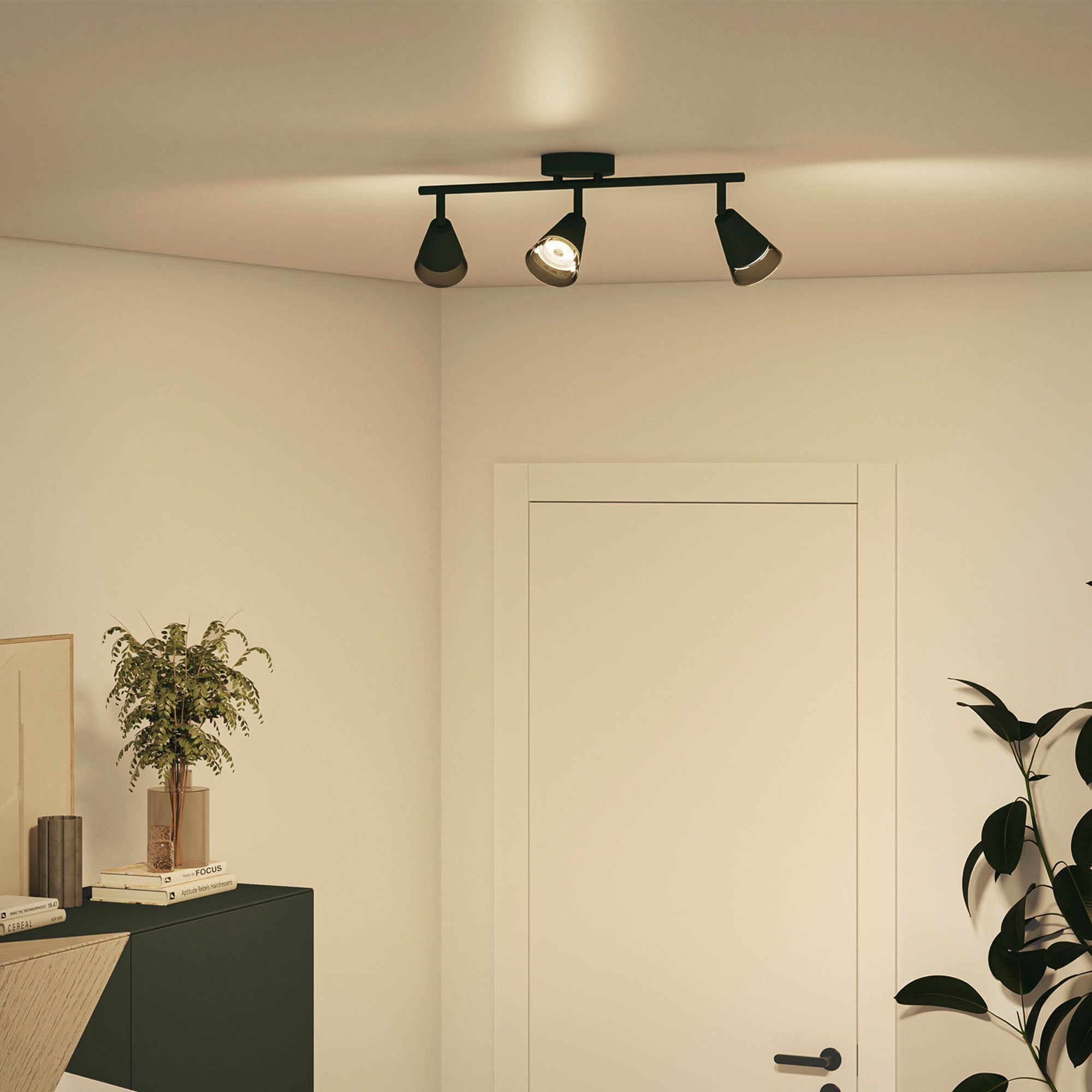 Spot Philips Cleft GU10 3×5W 484×152mm schwarz