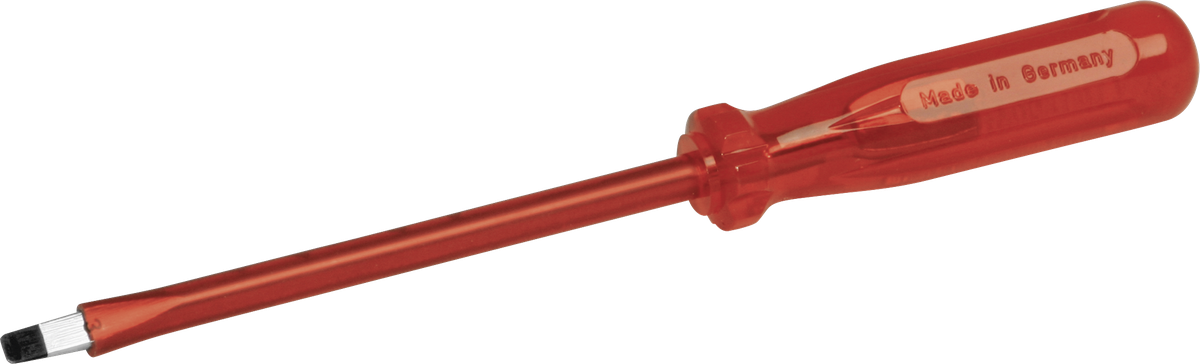 Tournevis isolé 220mm, lame 5.5×0.8×120mm rouge