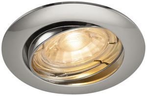 Plafonnier INC SLV PIKA QPAR51, GU10 orientable IP20 chromé