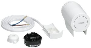 Thermischer Stellantrieb Hager 230V mit Adapter M30×1.5