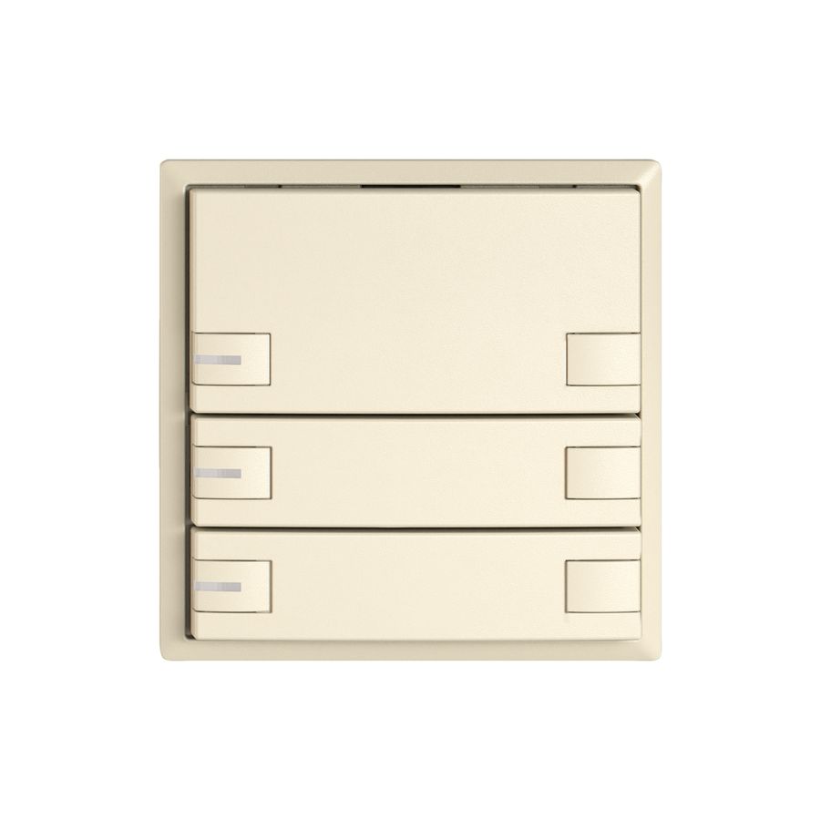 Universaltaster EDIZIO.liv UNI SNAPFIX® m.LED RGB 3× 2-Tbed.cr