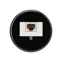 Einsatz zu UP-Dose basico 1×RJ45u schwarz