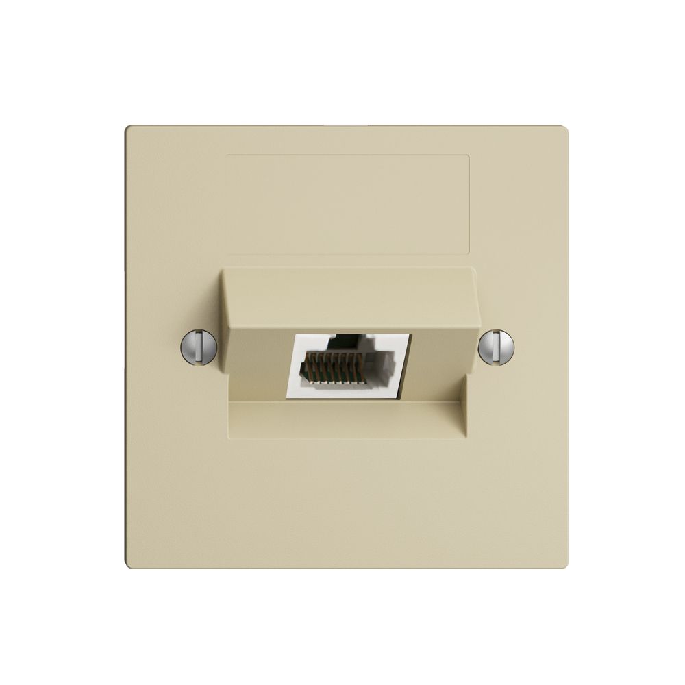 UP-Dose 1×RJ45/u 4P ITplus EDIZIOdue vanille