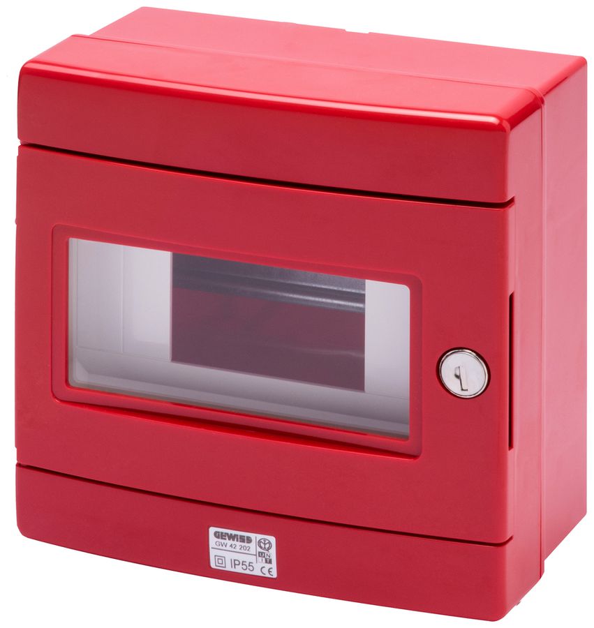Handmeldergehäuse Gewiss 42 RV Kunststoff IP55 180×180×100mm rt