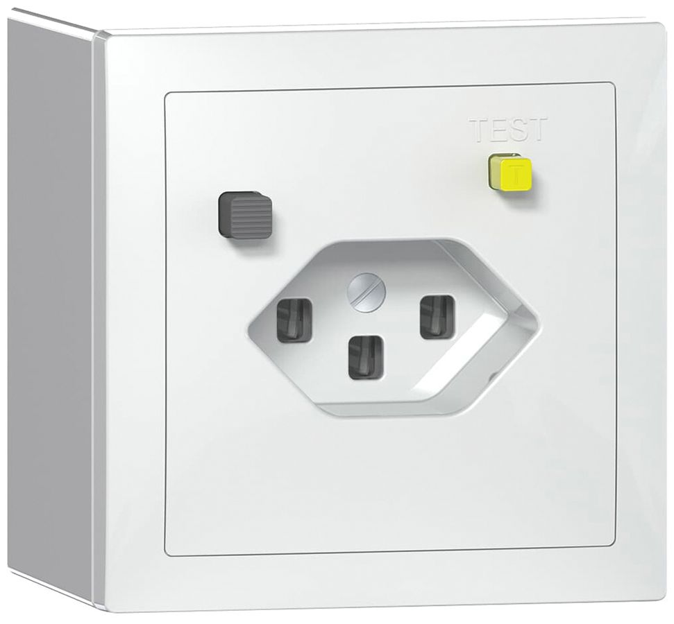 AP-FI-Steckdose SIDUS T23 30mA weiss