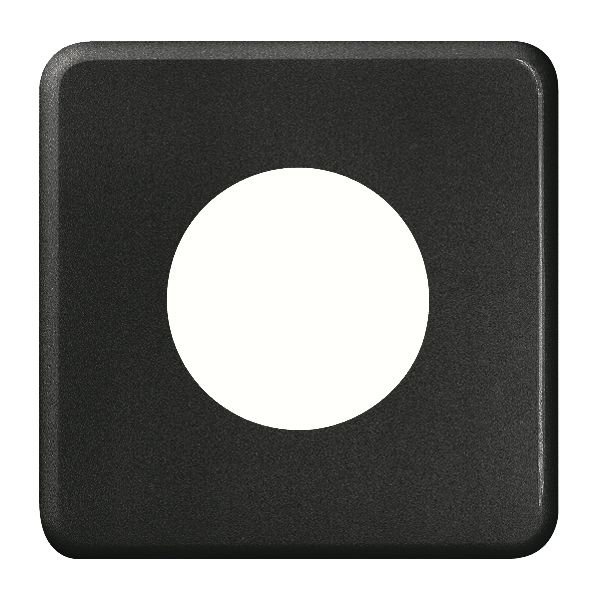 Abdeckplatte FH 1×1 43mm schwarz
