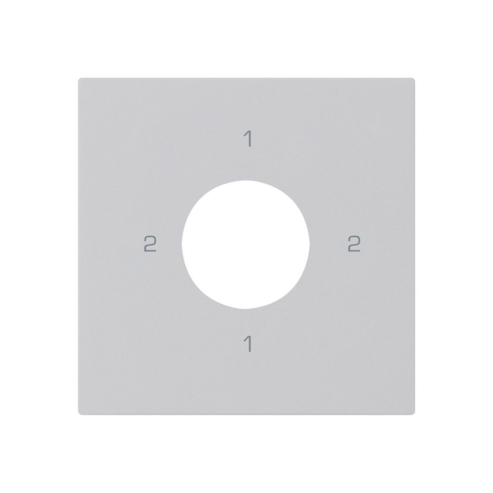 Kit frontale per interruttore a chiave S3 60×60mm kallysto 2-1-2-1 grigio chiaro