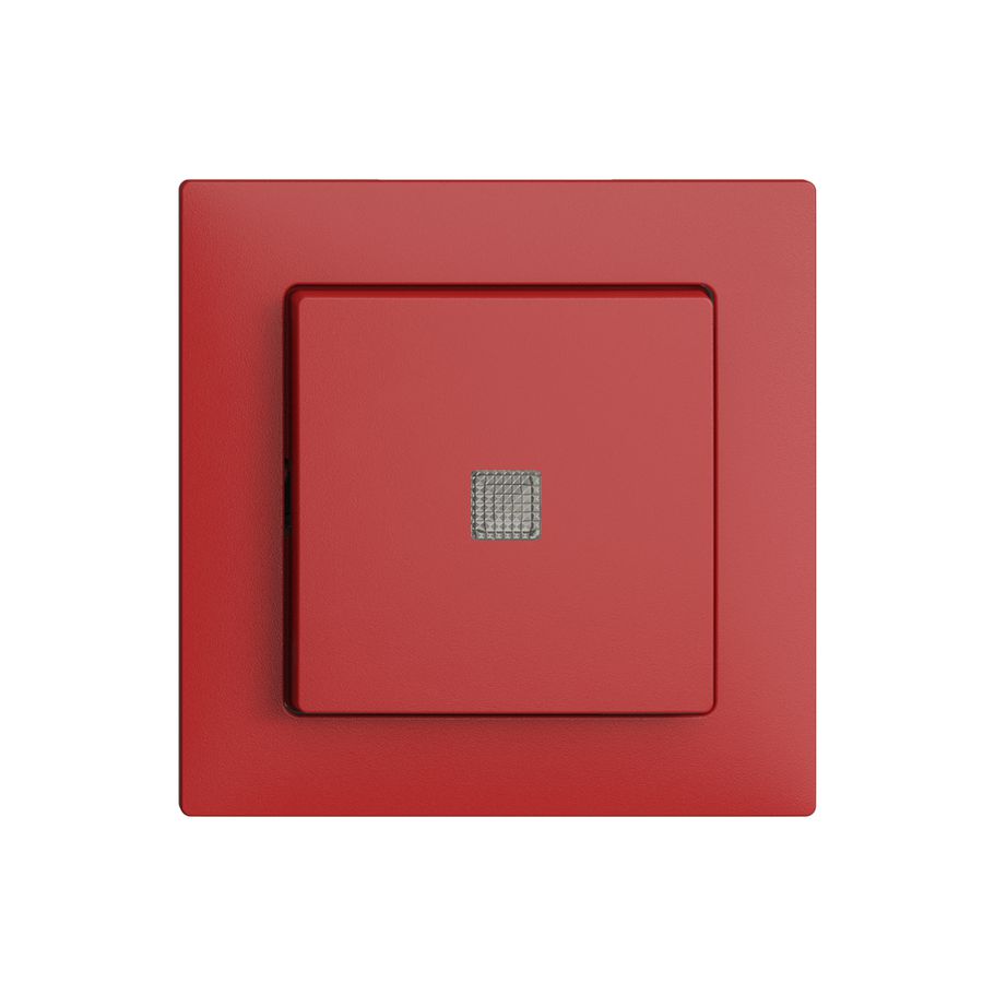 Frontset EDIZIOdue berry 60×60mm mit Frontlinse