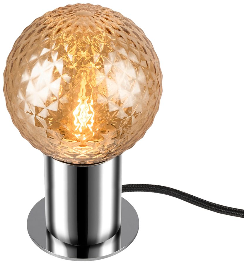Lampada da tavolo SLV VARYT E14 1×6W interruttore Ø90×90mm cromo