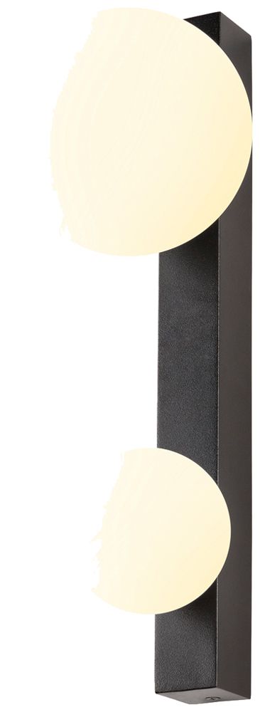 Applique SLV SUN G9 2×5W VAR Ø140×180×400mm noir