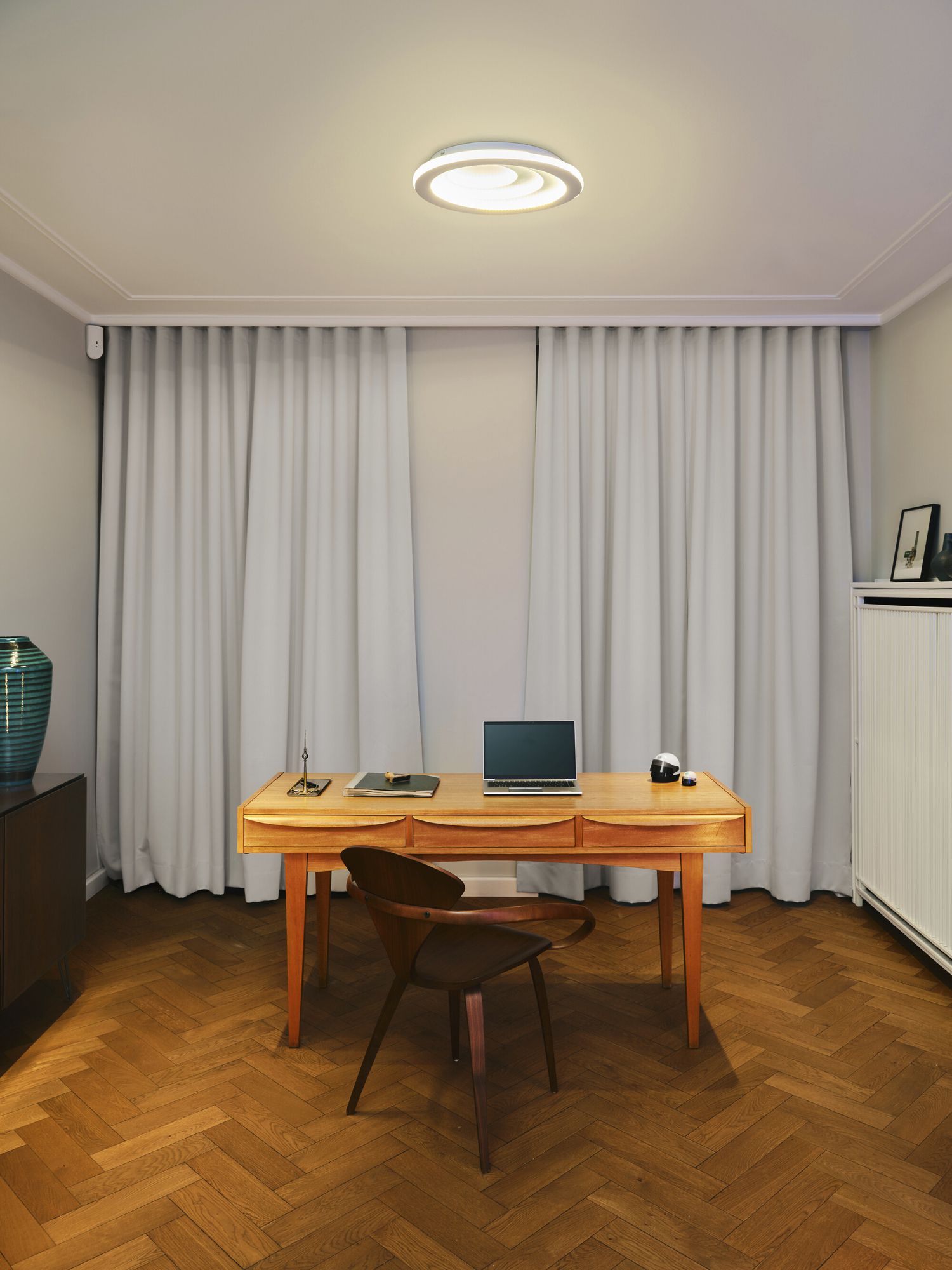 LED-Deckenleuchte LEDVANCE ORBIS SPIRAL Oval 37W 2200lm 3000K Ø485mm weiss