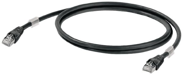 Patchkabel Weidmüller CabinetLine Cat.6 LSZH RJ45/RJ45 2m schwarz