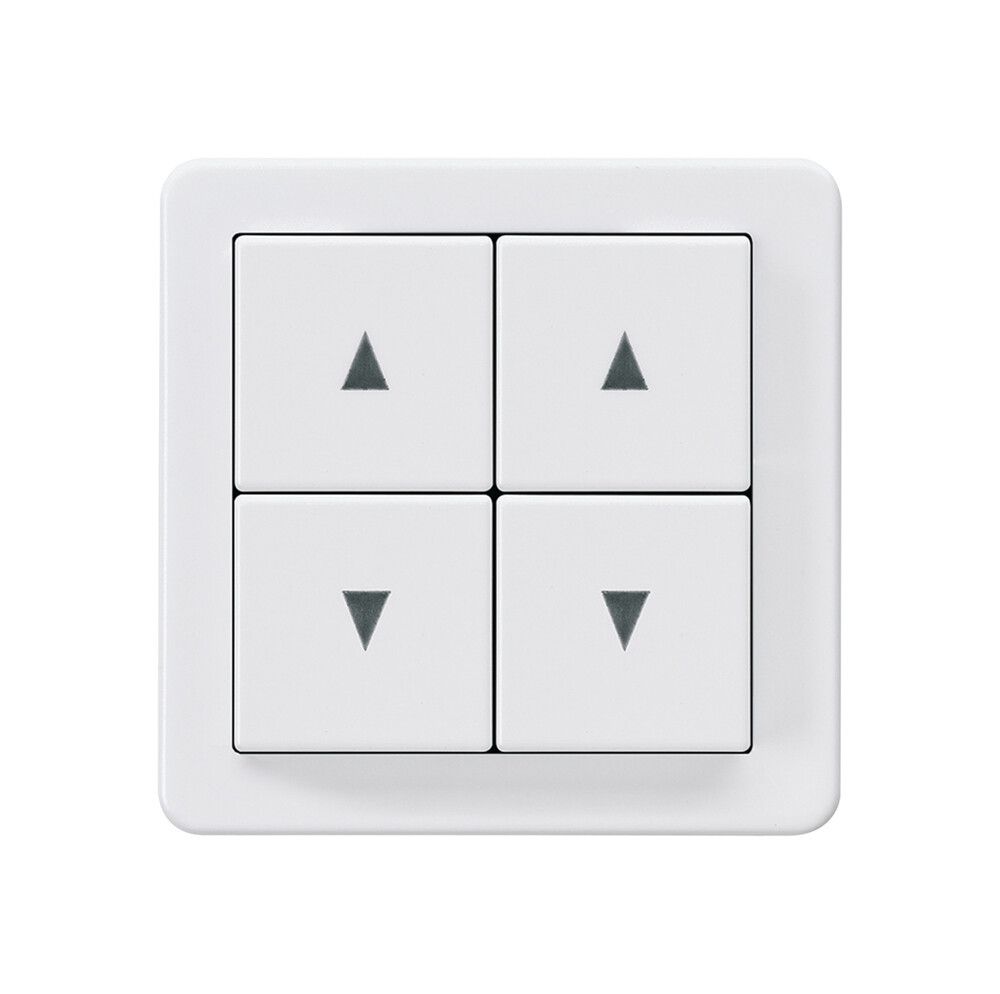 Interrupteur double pour store basico A blanc