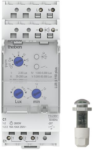 REG-Dämmerungsschalter Theben LUNA 110 plus EL