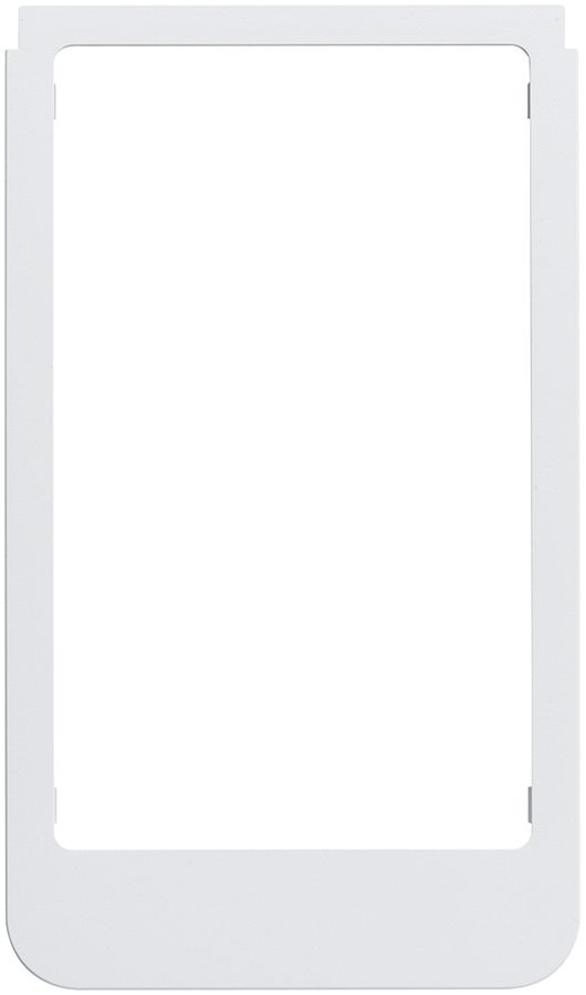 Designrahmen Video Hager elcom.touch rund weiss