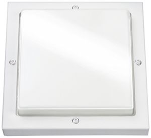 Applique LED SG Bassi 10W 580lm 830 IP65 VAR 240×240mm blanc