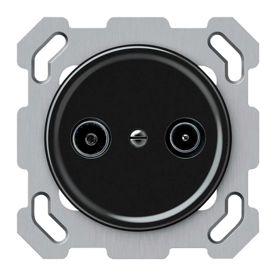 UP-Antennendose TV-R origin Durchgangsdose 18.5dB 1.7dB schwarz