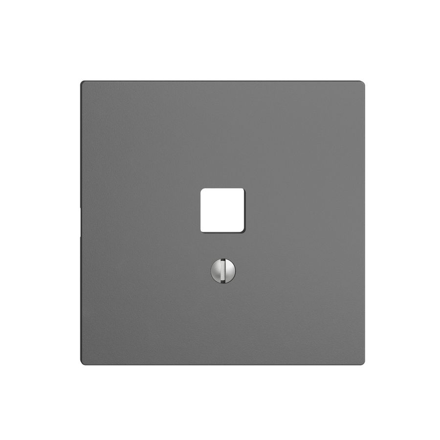 Kit frontale EDIZIOdue grigio scuro 60×60mm per interfaccia USB
