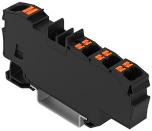 Borne de passage WAGO Contact TOPJOB S 1×6/6×1.5mm² Ex e II noir