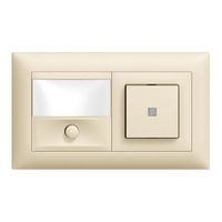 Combinaison grd.2×1 ENC sonnerie+AR EDIZIOdue crema