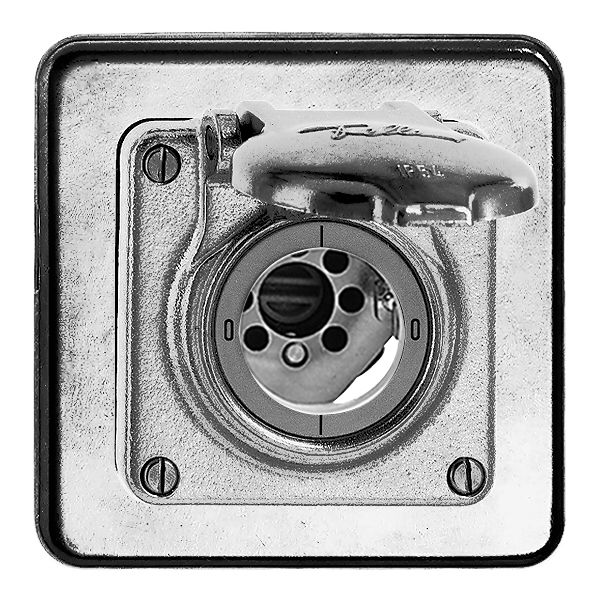 Interruttore rot. INC bagn.0/2P Al natura per serrat. senza cilind