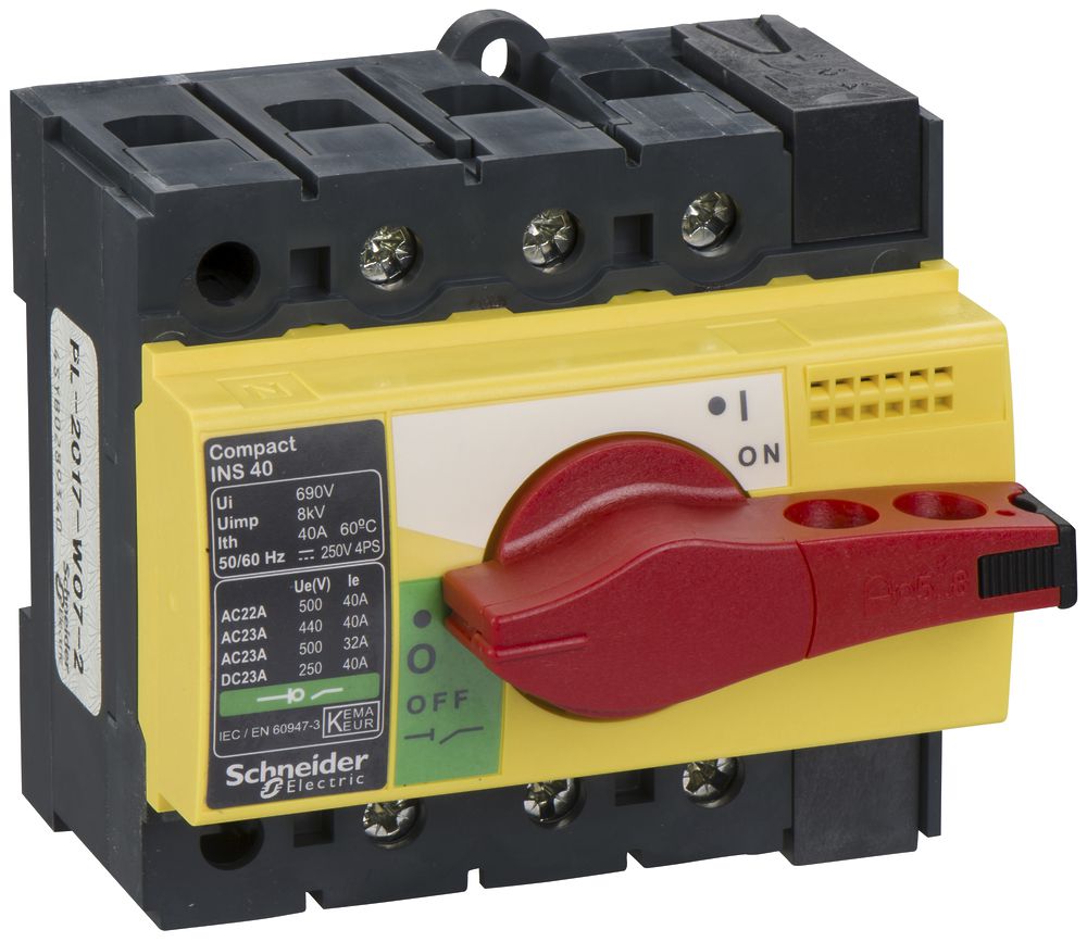 Interrupteur de charge INC Schneider Electric NS-I 40 3L jaune/rouge