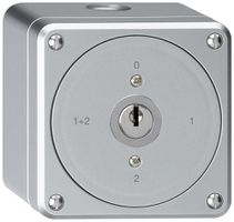 AP-Schlüsselschalter robusto ohne Klappdeckel 1/1P aluminium
