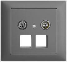 Presa multimedia 11dB INS Edue FKE presa terminale/passaggio 2×RJ45 Keystone grs